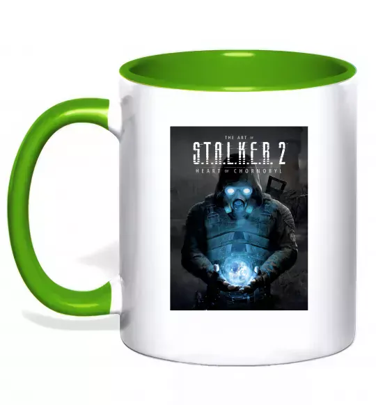 Чашка з кольоровою ручкою Stalker 2 Пошук артефактів Зелений фото