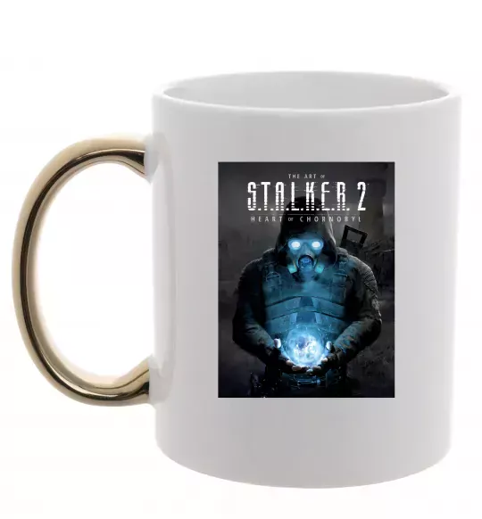 Чашка з кольоровою ручкою Stalker 2 Пошук артефактів Золото фото