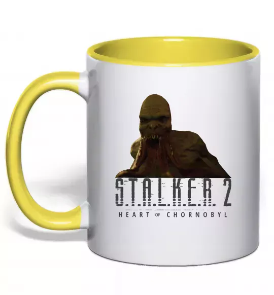 Чашка с цветной ручкой Stalker 2 Кровосос 2 Солнечно желтый фото