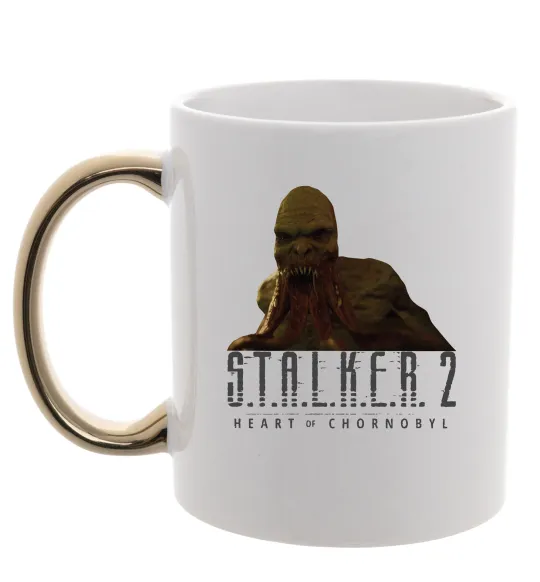 Чашка с цветной ручкой Stalker 2 Кровосос 2 Золото фото