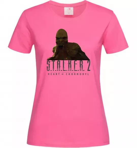Жіноча футболка Stalker 2 Кровосос 2 Яскраво-рожевий фото