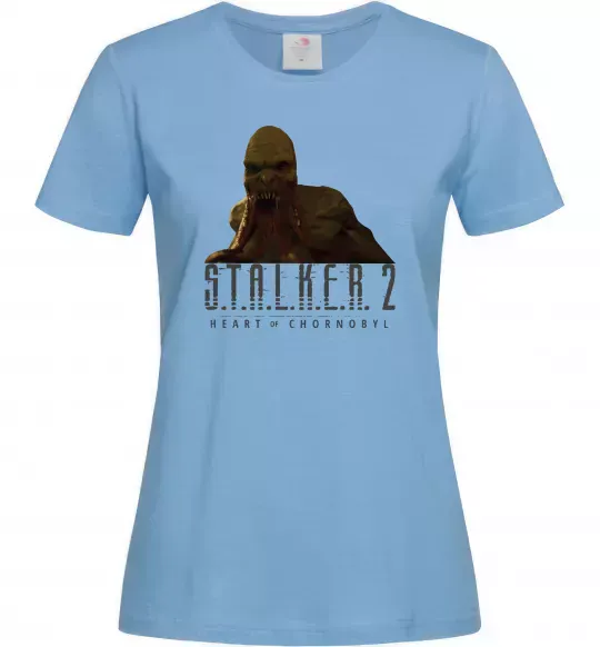 Жіноча футболка Stalker 2 Кровосос 2 Блакитний фото