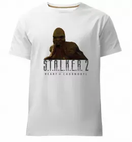 Мужская премиум футболка Stalker 2 Аномалії 2 Белый фото