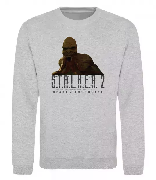 Світшот Stalker 2 Кровосос 2 Сірий меланж фото