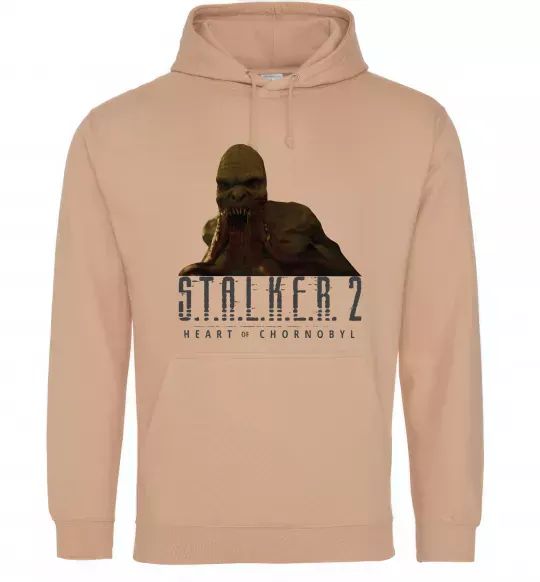 Чоловіча толстовка (худі) Stalker 2 Кровосос 2 Пісочний фото