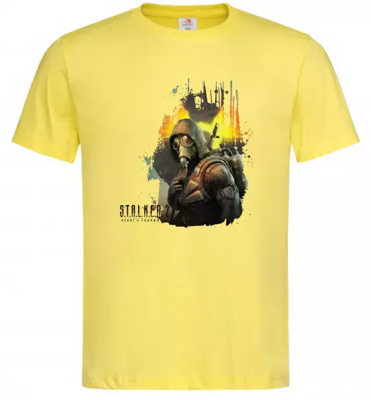 Мужская футболка Stalker 2 Зона відчуження Лимонный фото