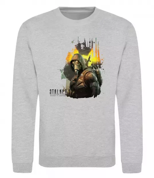 Свитшот Stalker 2 Зона відчуження Серый меланж фото