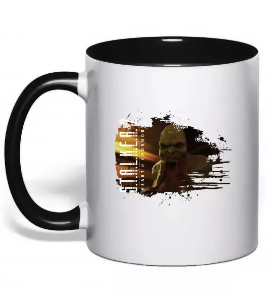 Чашка с цветной ручкой Stalker 2 Кровосос Черный фото