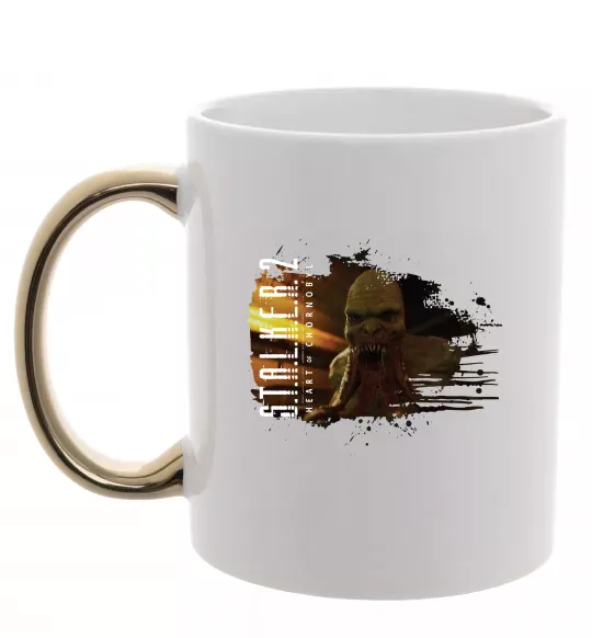 Чашка с цветной ручкой Stalker 2 Кровосос Золото фото