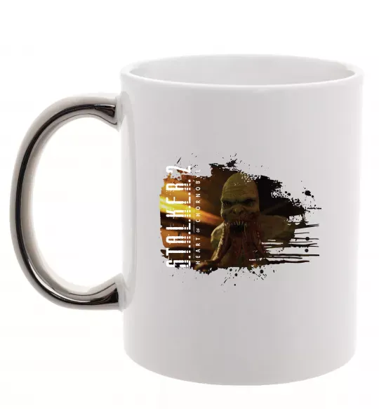 Чашка с цветной ручкой Stalker 2 Кровосос Серебро фото