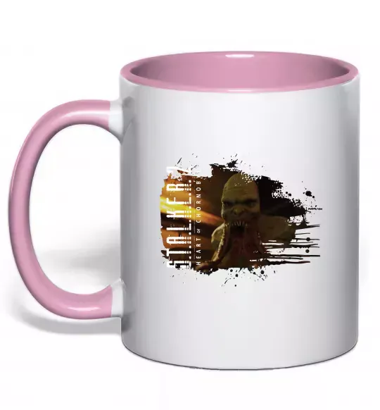 Чашка с цветной ручкой Stalker 2 Кровосос Нежно розовый фото