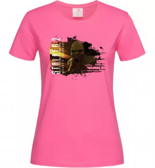 Жіноча футболка Stalker 2 Кровосос Яскраво-рожевий фото