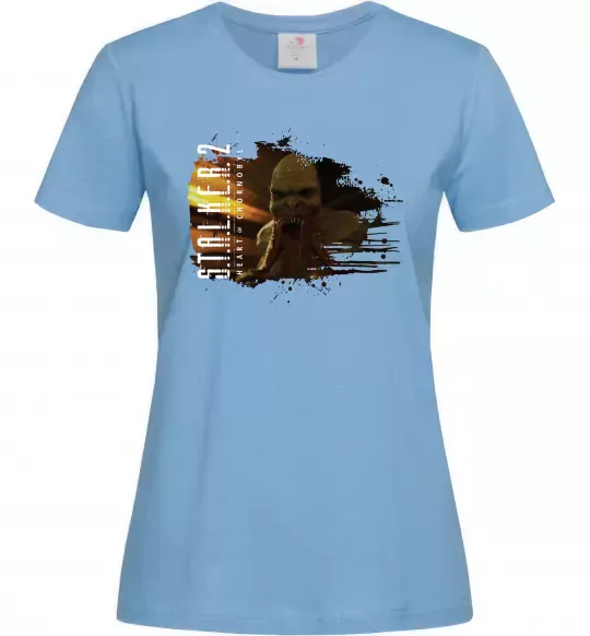 Жіноча футболка Stalker 2 Кровосос Блакитний фото