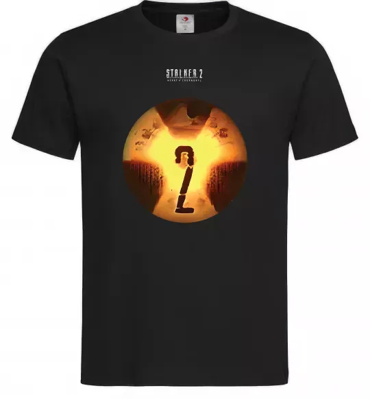 Мужская футболка Stalker 2 Аномалії Черный фото