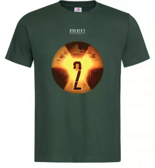 Мужская футболка Stalker 2 Аномалії Темно-зеленый фото