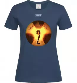 Жіноча футболка Stalker 2 Аномалії Темно-синій фото