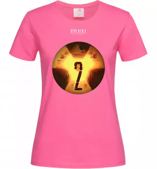 Женская футболка Stalker 2 Аномалії Ярко-розовый фото