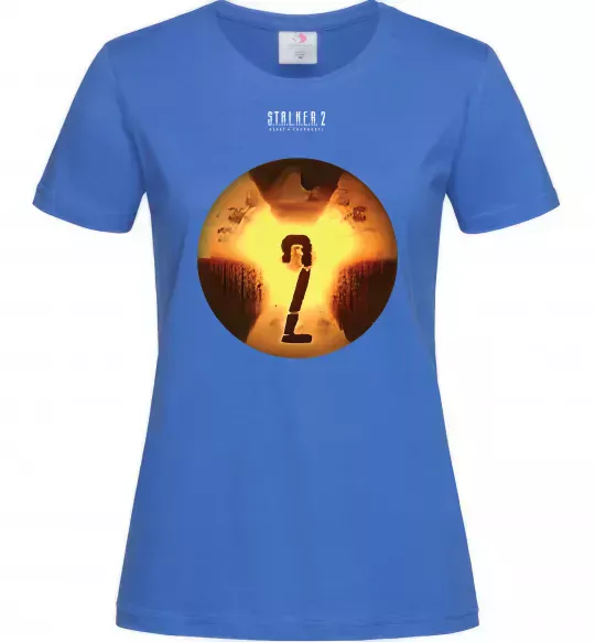 Женская футболка Stalker 2 Аномалії Ярко-синий фото