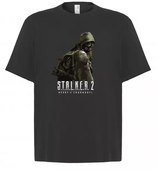 Футболка Оверсайз Stalker 2 Похід Черный фото