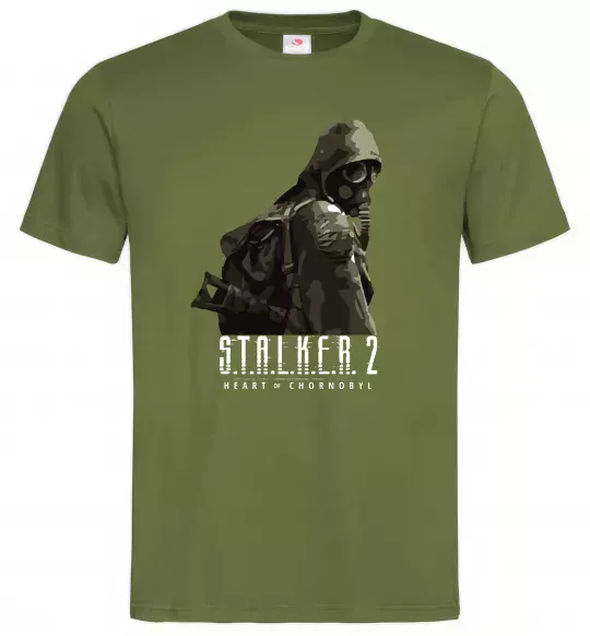 Чоловіча футболка Stalker 2 Похід Оливковий фото
