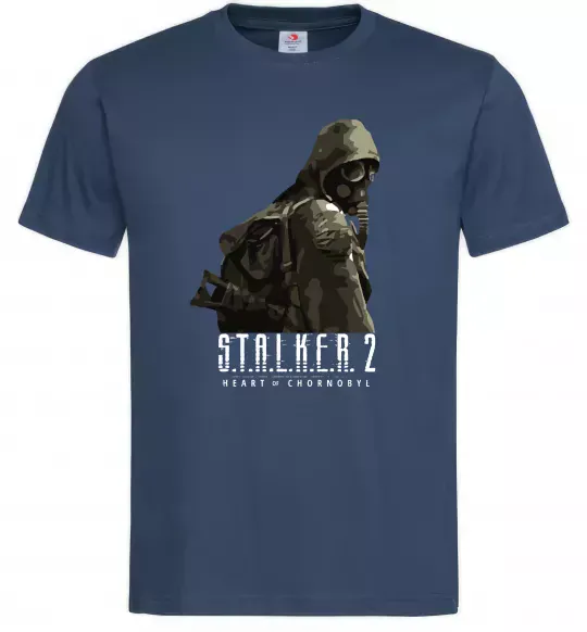 Чоловіча футболка Stalker 2 Похід Темно-синій фото