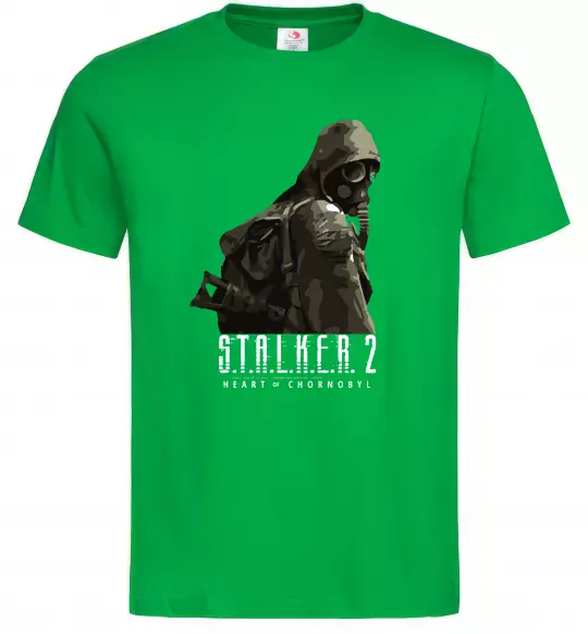 Чоловіча футболка Stalker 2 Похід Зелений фото
