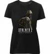 Женская премиум футболка Stalker 2 Похід Черный фото