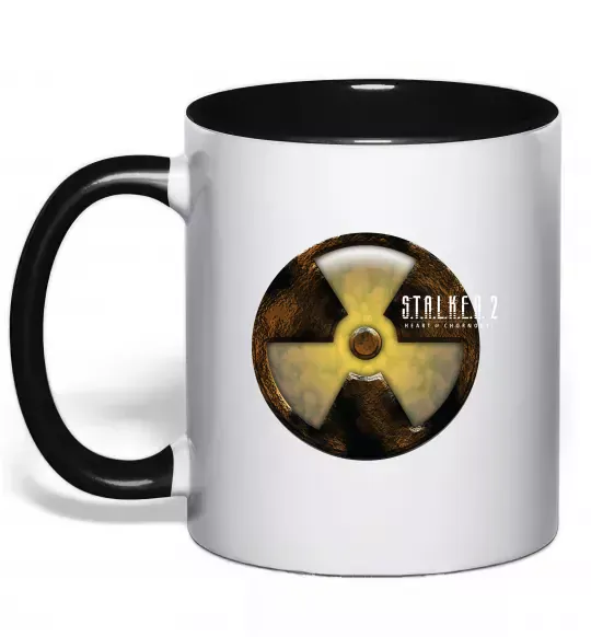 Чашка с цветной ручкой Stalker 2 Аномалії 2 Черный фото
