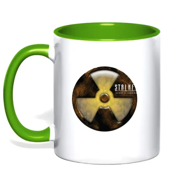 Чашка з кольоровою ручкою Stalker 2 Аномалії 2 Лаймовий фото