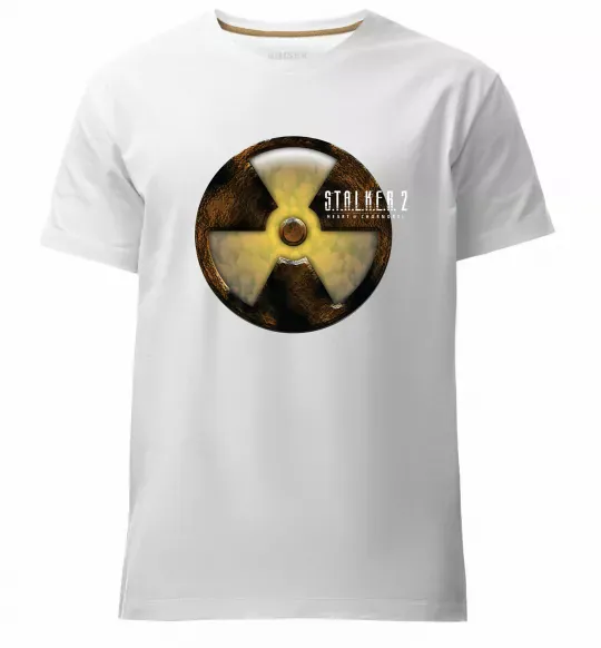Мужская премиум футболка Stalker 2 Аномалії 2 Белый фото