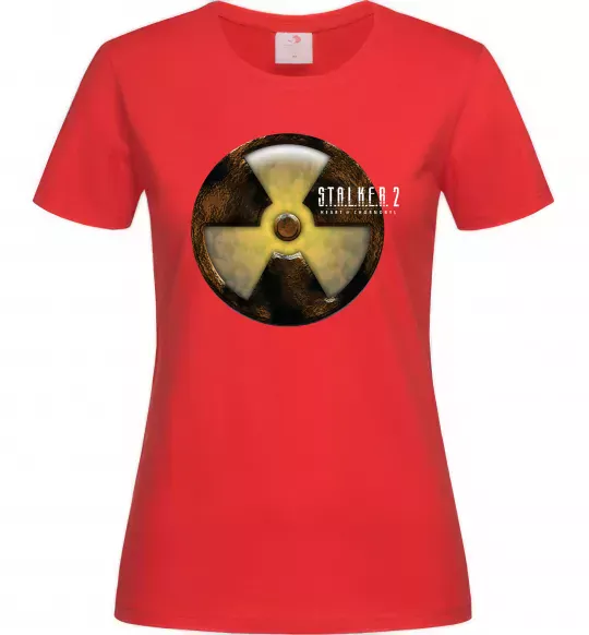 Женская футболка Stalker 2 Аномалії 2 Красный фото