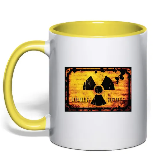 Чашка з кольоровою ручкою Stalker 2 Символ Лимонний фото