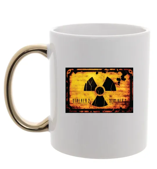 Чашка с цветной ручкой Stalker 2 Символ Золото фото