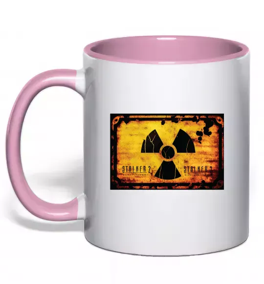 Чашка с цветной ручкой Stalker 2 Символ Нежно розовый фото
