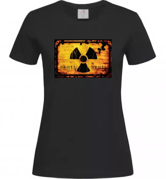 Женская футболка Stalker 2 Символ Черный фото
