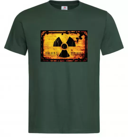 Мужская футболка Stalker 2 Символ Темно-зеленый фото