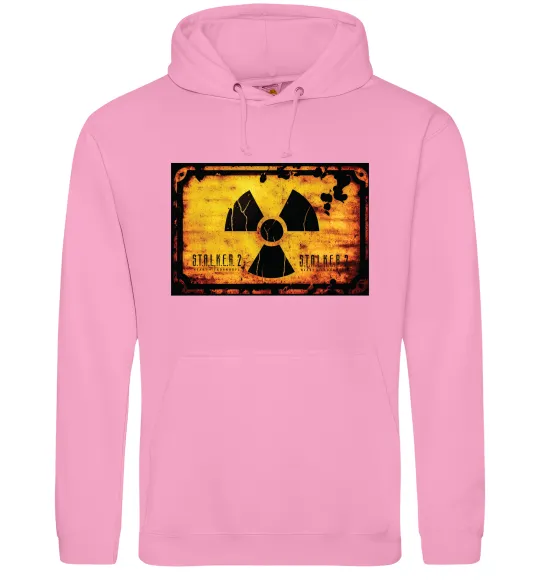 Мужская толстовка (худи) Stalker 2 Символ Розовый фото