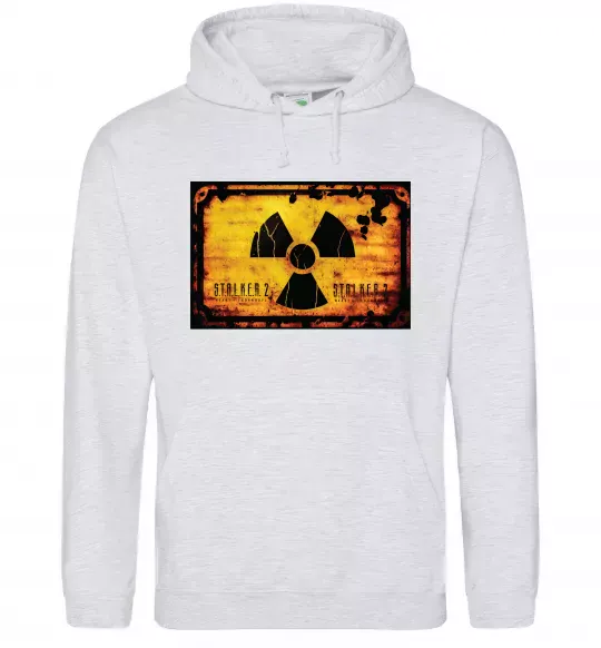 Мужская толстовка (худи) Stalker 2 Символ Серый меланж фото