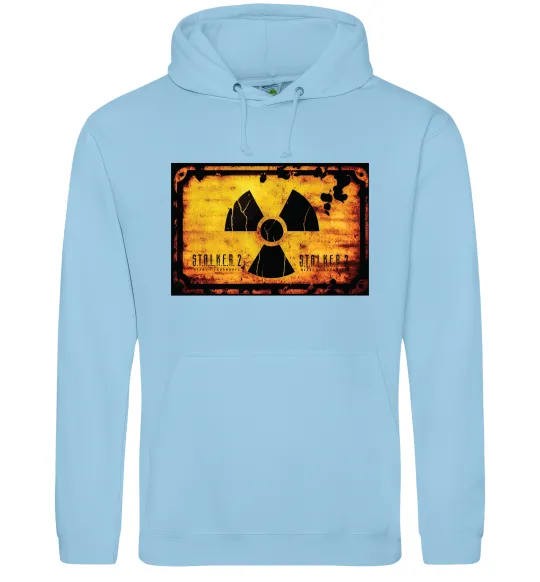 Мужская толстовка (худи) Stalker 2 Символ Голубой фото