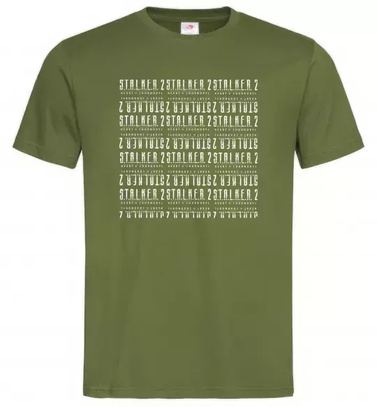 Мужская футболка Stalker 2 Heart Of Chernobyl Logo 2 Оливковый фото