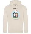 Мужская толстовка (худи) Love is одне серце на двох Таш фото