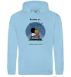 Чоловіча толстовка (худі) Love is рахувати падаючі зірки Блакитний фото