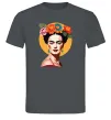 Чоловіча футболка Фріда Кало з вінком Графіт фото