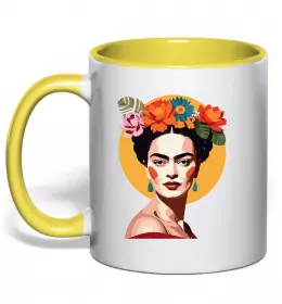 Чашка з кольоровою ручкою