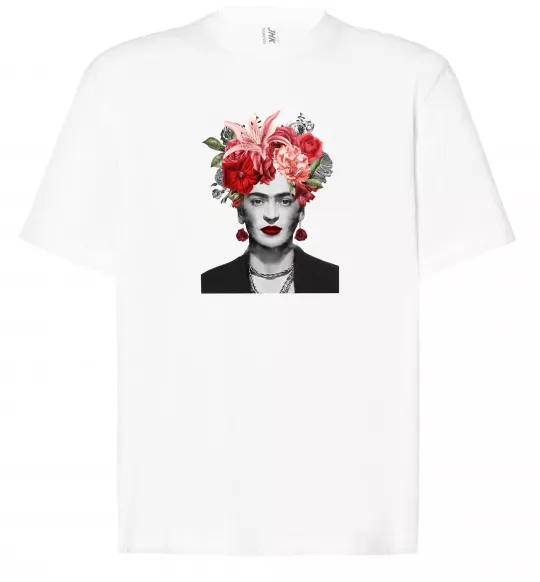 Футболка Оверсайз Фріда Кало Білий фото