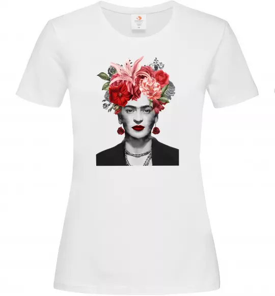 Жіноча футболка Фріда Кало Білий фото