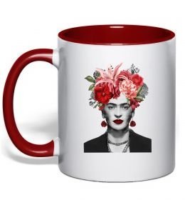 Чашка с цветной ручкой Фріда Кало