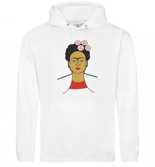 Чоловіча толстовка (худі) Frida Kahlo Білий фото