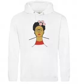 Мужская толстовка (худи) Frida Kahlo Белый фото