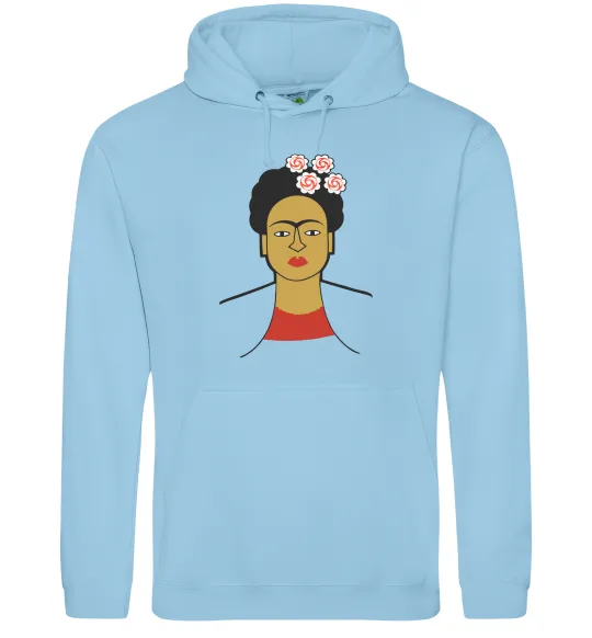 Жіноча толстовка (худі) Frida Kahlo Блакитний фото